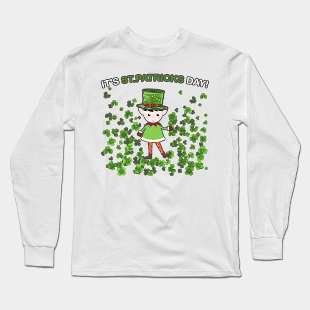 St Patricks Day Long Sleeve T-Shirt by DesignerMAN